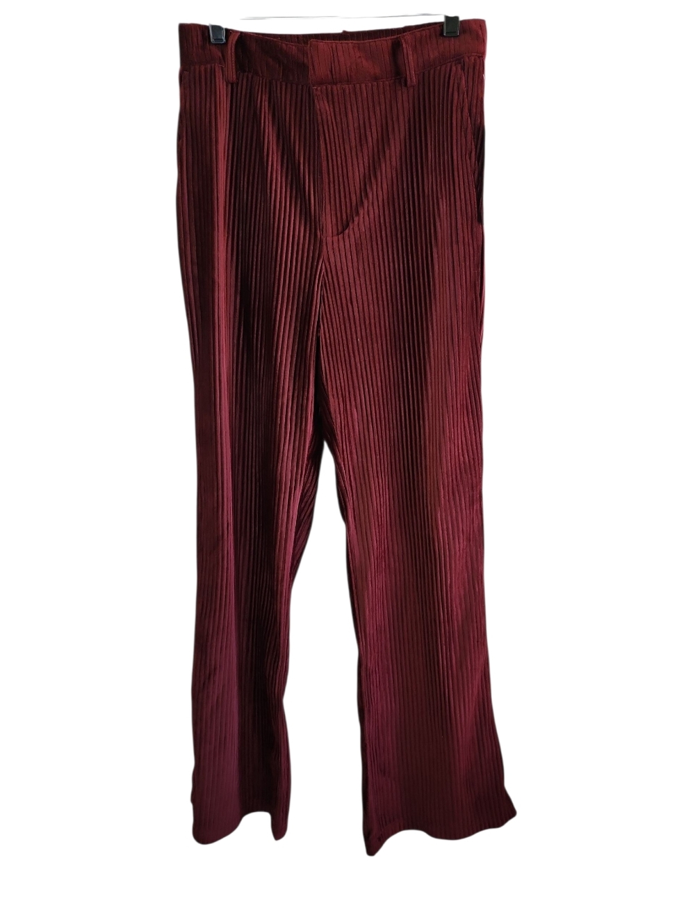 Urban Outfitters Pants Corduroy‎ High Waist Ribbed Flares Burgundy Wine Nwt 6